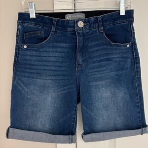Wit & Wisdom Stretch Denim Shorts, Size 2, 9.5” Inseam Unrolled, Jean Shorts